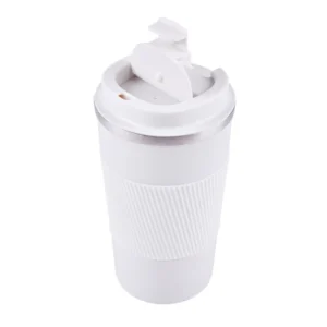 Stainless Steel Travel Mug with Silicon Grip