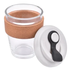 Glass Mug with Cork Grip - Hot and Cold